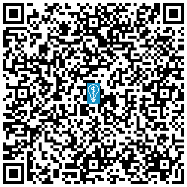 QR code image to open directions to Brentwood Dental Group in Los Angeles, CA on mobile